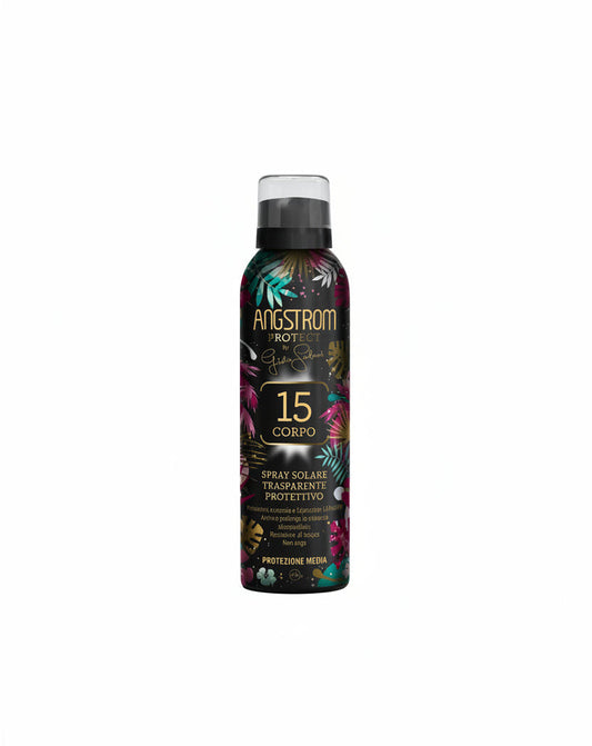 Angstrom: protect 15 corpo spray solare trasparente